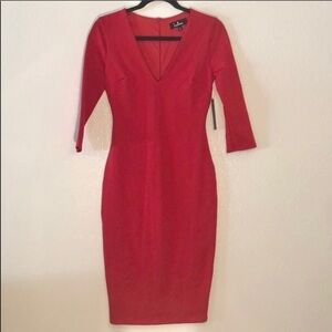 NWT Lulus Fitted 3/4 Sleeve Dress
